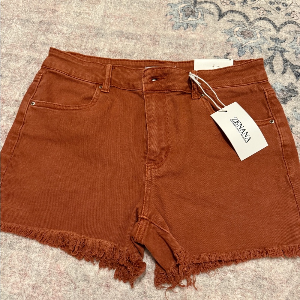 Women's Rust Jean Shorts